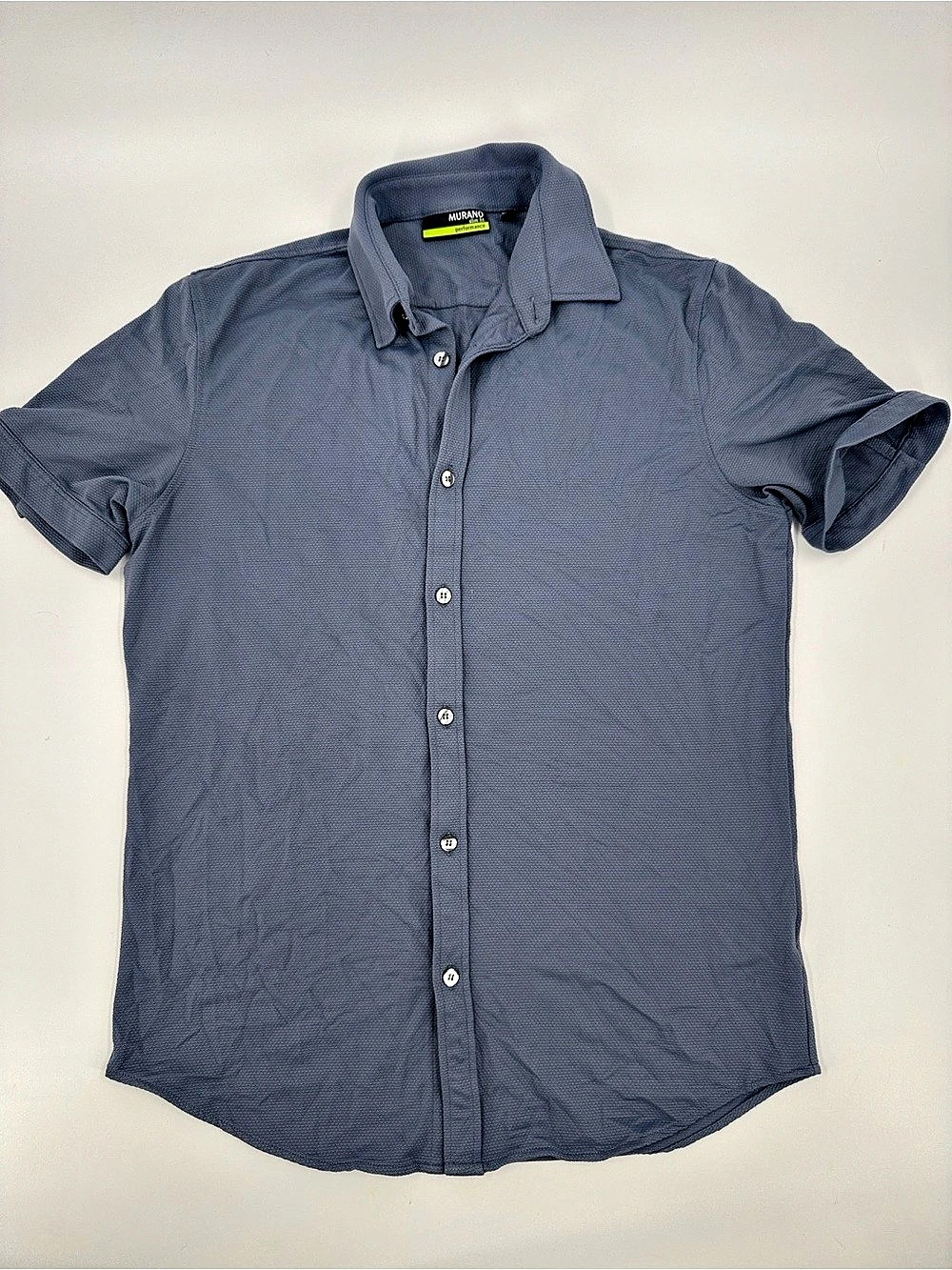 Murano Slim Fit Performance Short Sleeve Button Down Shirt Men's Performance